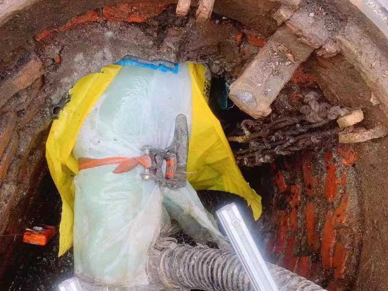 江阴市璜土高压清洗大型市政下水管道，